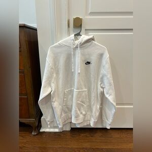 White Nike sweatshirt